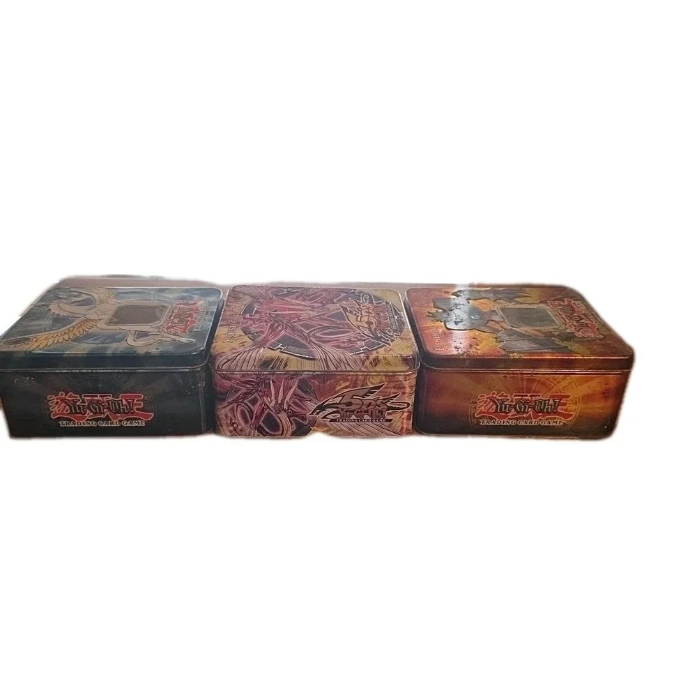 3 YuGiOh Empty Collectible Tins Majestic‎ Dragon, Elemental Hero, Crystal Beast